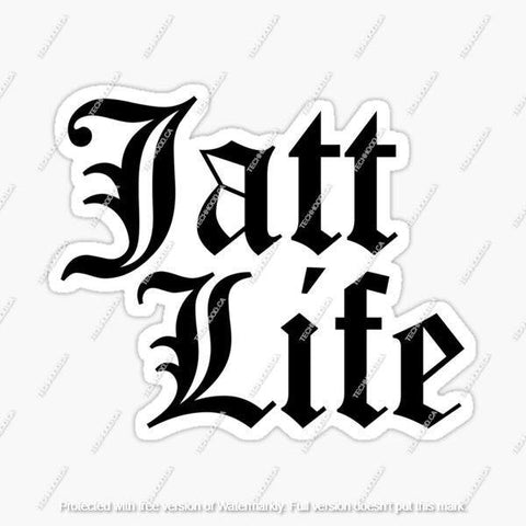Jatt Life Sticker - The Tech Hood Inc.
