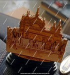 Wooden Golden Temple for Car Dashboard - The Tech Hood Inc.
