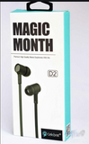 Celebrat D2 Magic Month Stereo Music Premium Earphones - Techhood.ca
