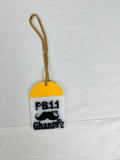 Custom State Code/Ghaint Bande with Moustache Car Hangings - The Tech Hood Inc.