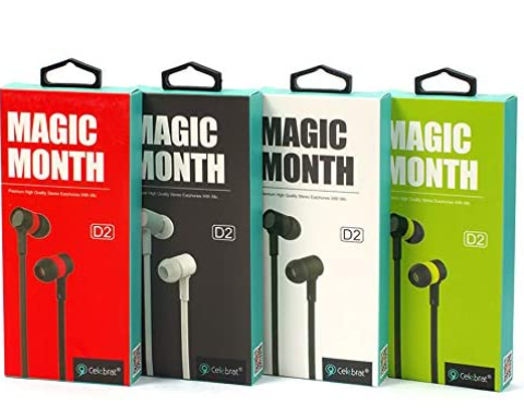 Celebrat D2 Magic Month Stereo Music Premium Earphones - Techhood.ca